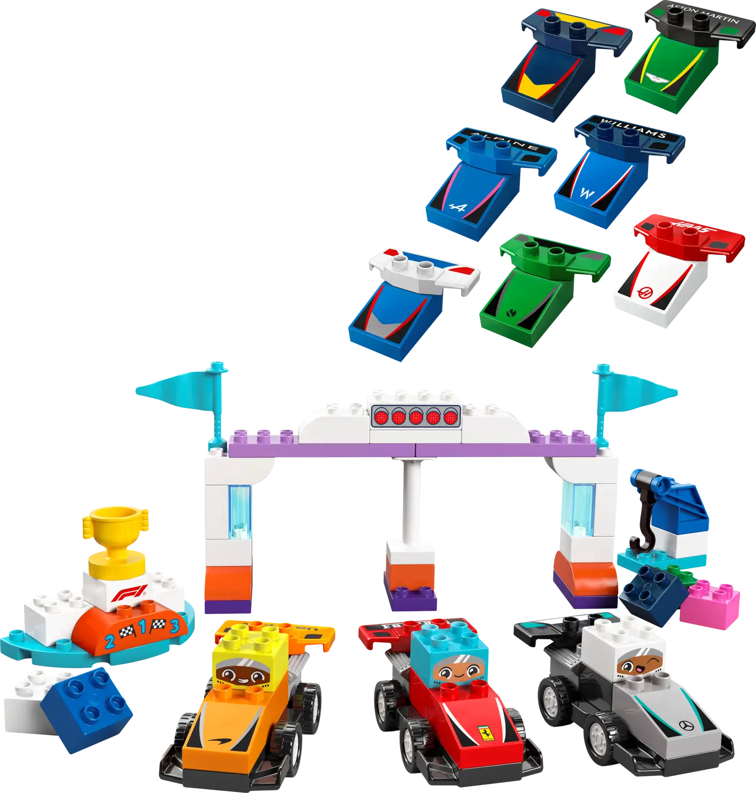 LEGO® DUPLO® F1® Team Race Cars & Drivers 10445