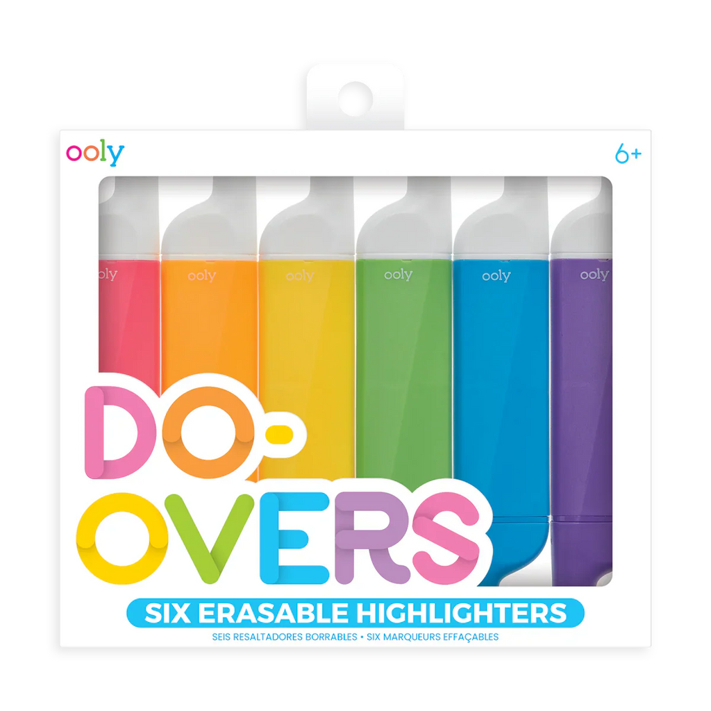 Ooly Do-Overs: Erasable Highlighters (Set of 6)