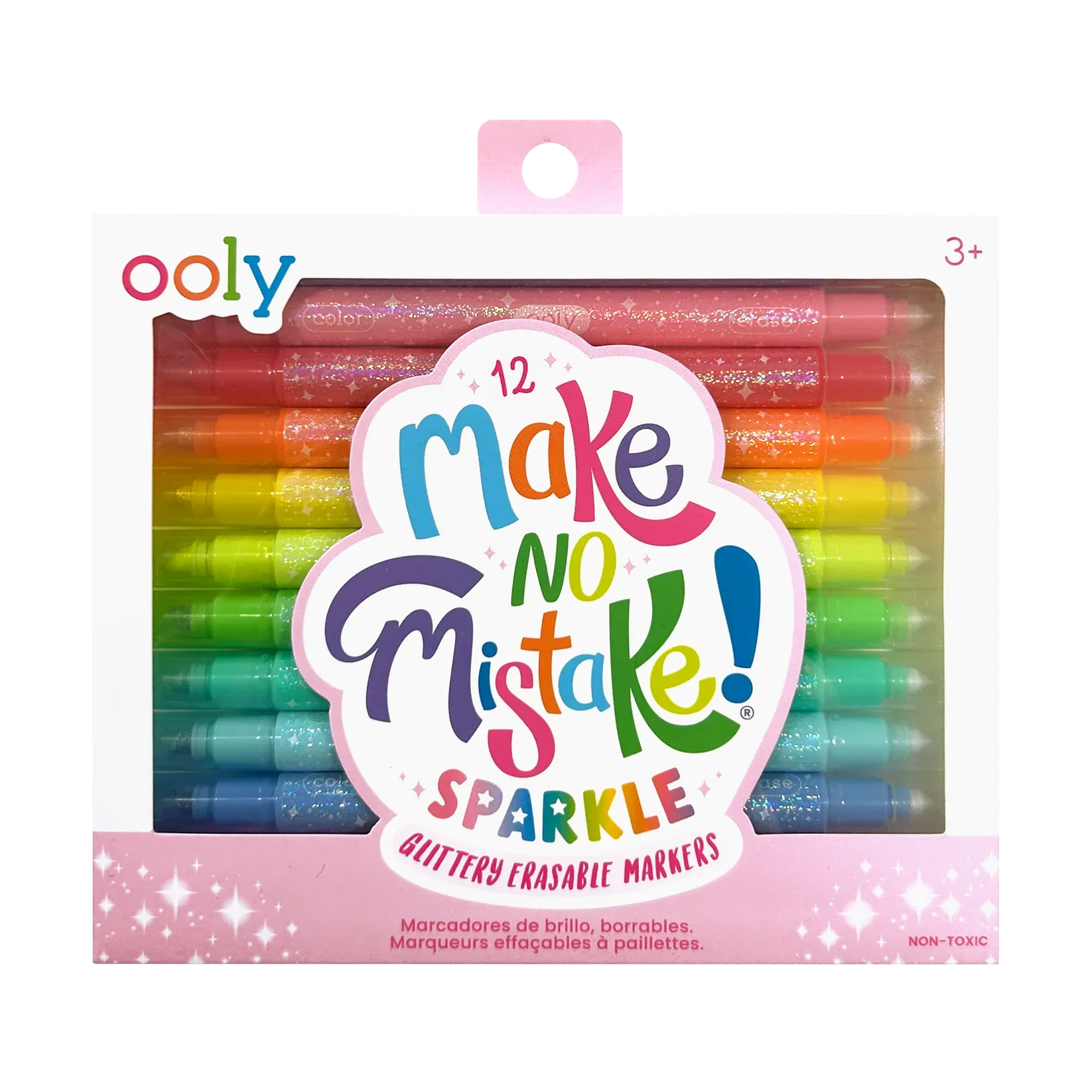 Ooly Make no Mistake!: Glittery Erasable Markers (Set of 12)