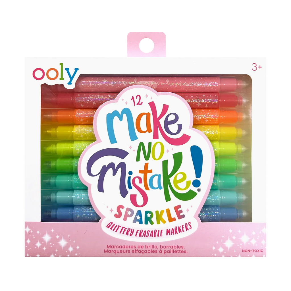 Ooly Make no Mistake!: Glittery Erasable Markers (Set of 12)