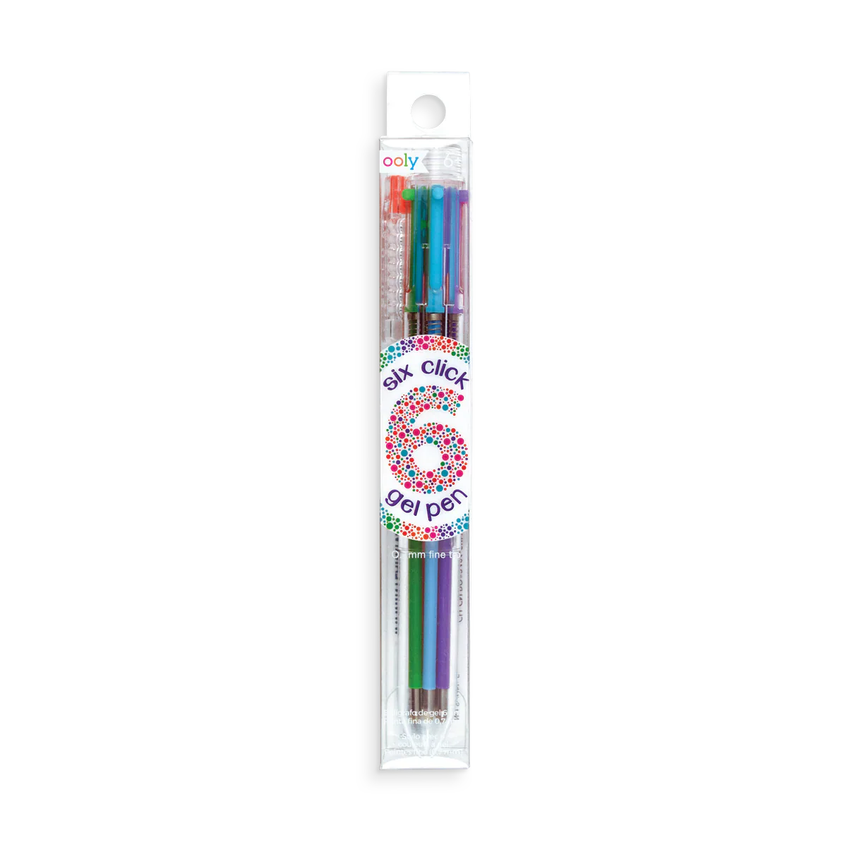 Ooly 6 Click Multi Color Gel Pen - Fine Tip