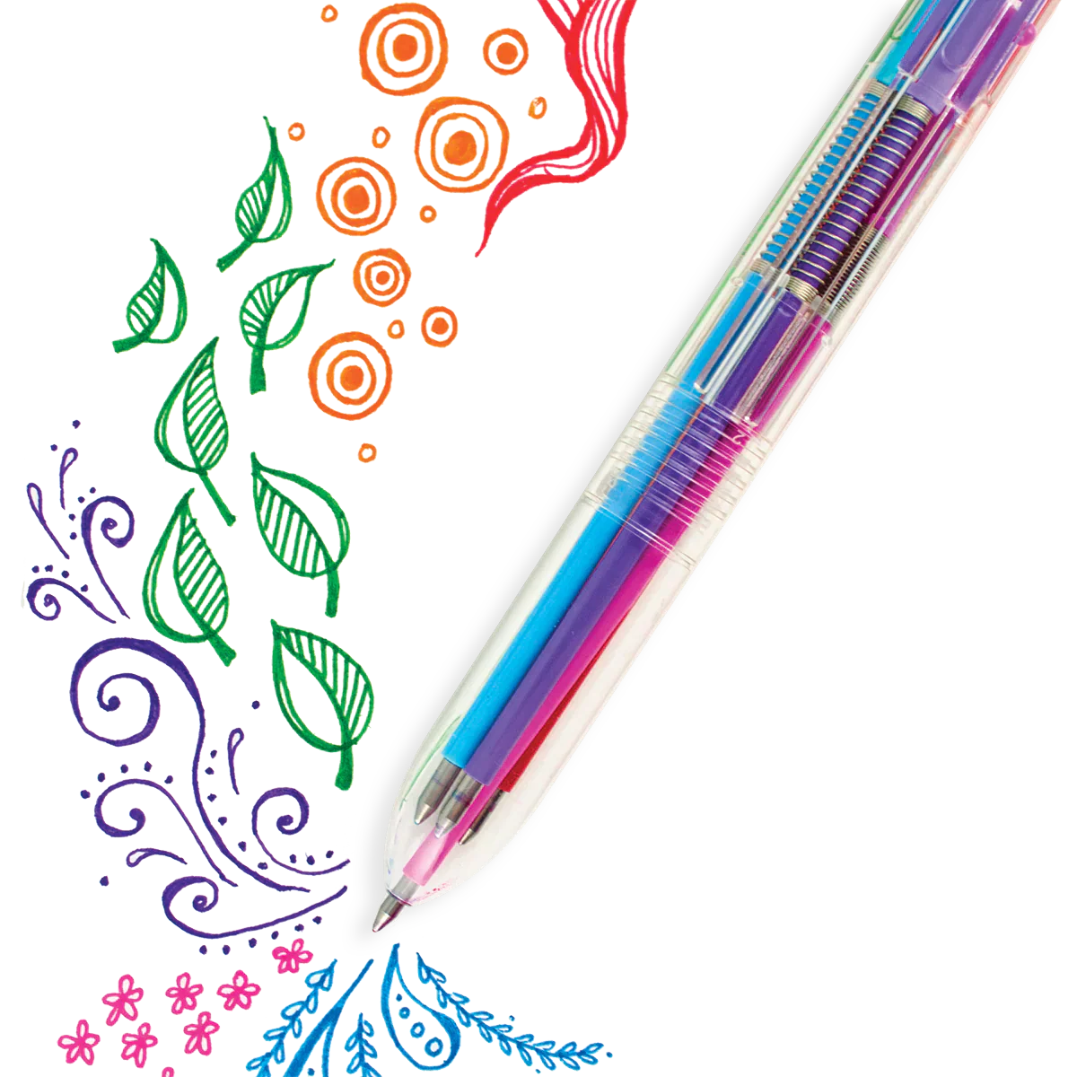 Ooly 6 Click Multi Color Gel Pen - Fine Tip