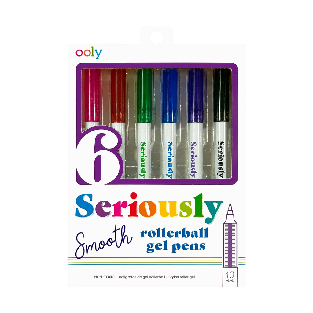 Ooly Seriously: Smooth Rollerball Gel Pens (Set of 6)