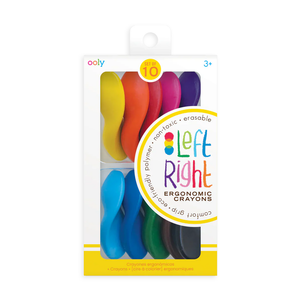 Ooly Left Right: Ergonomic Crayons (Set of 10)