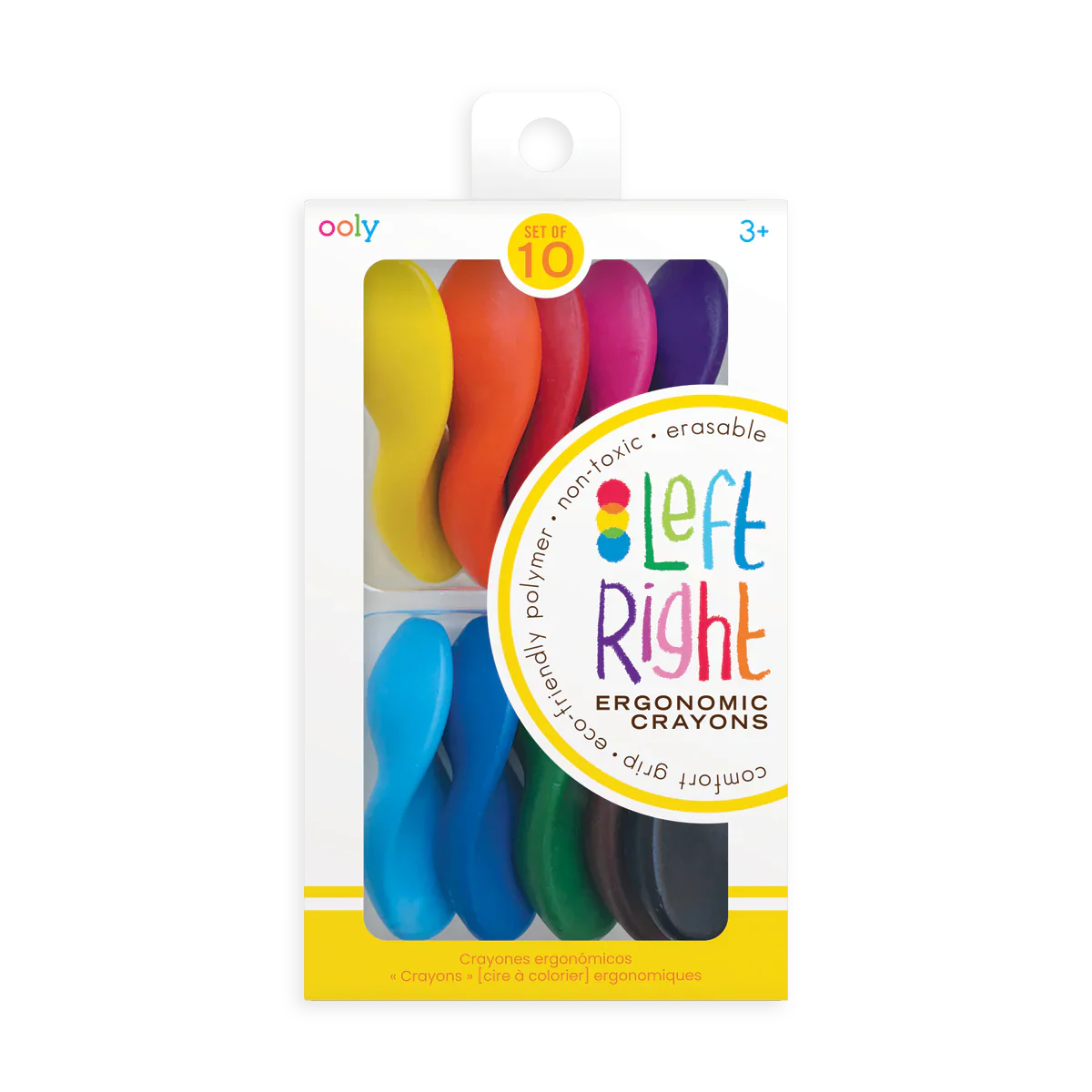 Ooly Left Right: Ergonomic Crayons (Set of 10)