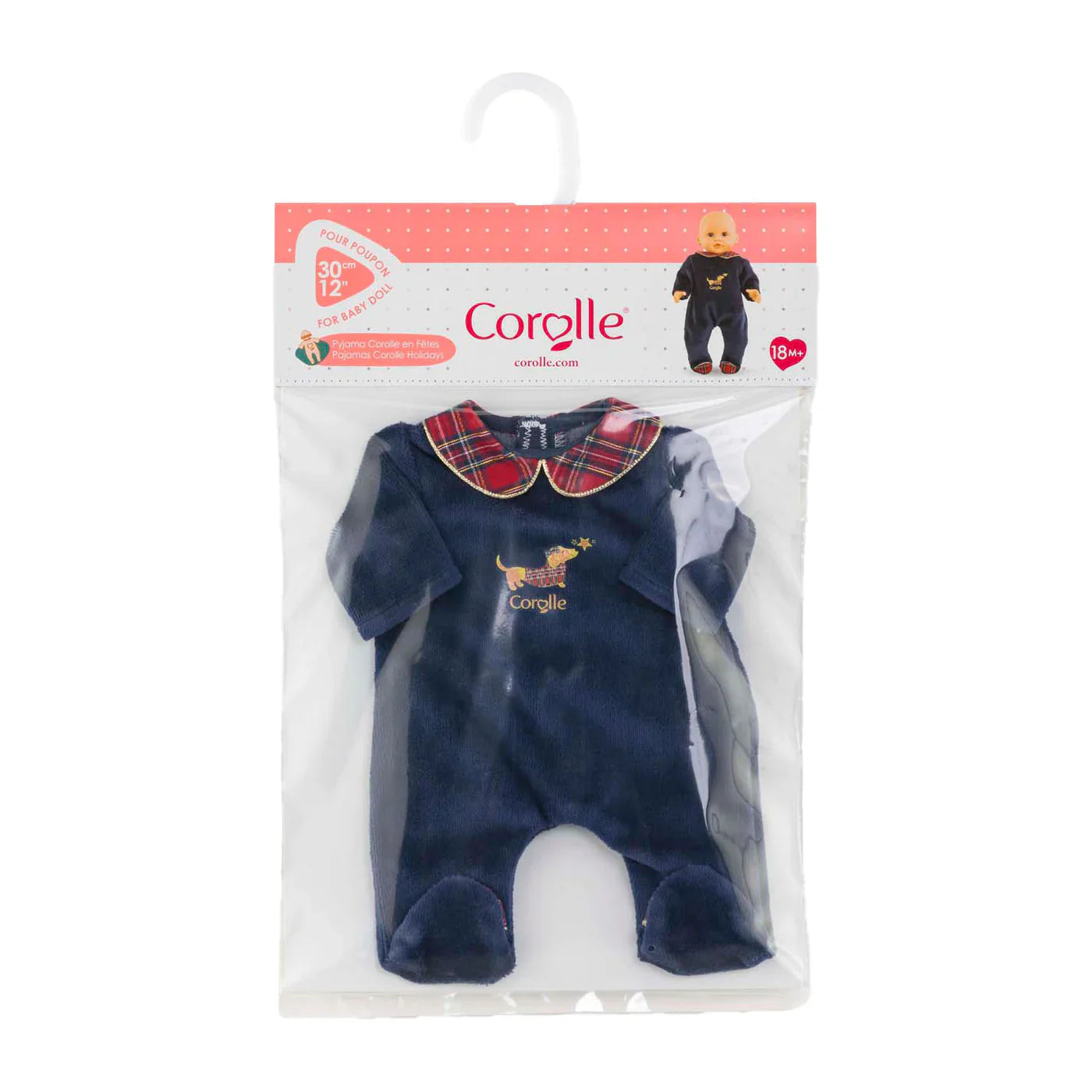 Corolle Dolls Clothes 12 Holiday Pajamas
