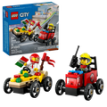 LEGO® City Pizza vs. Fire Truck Race Car Pack 60458
