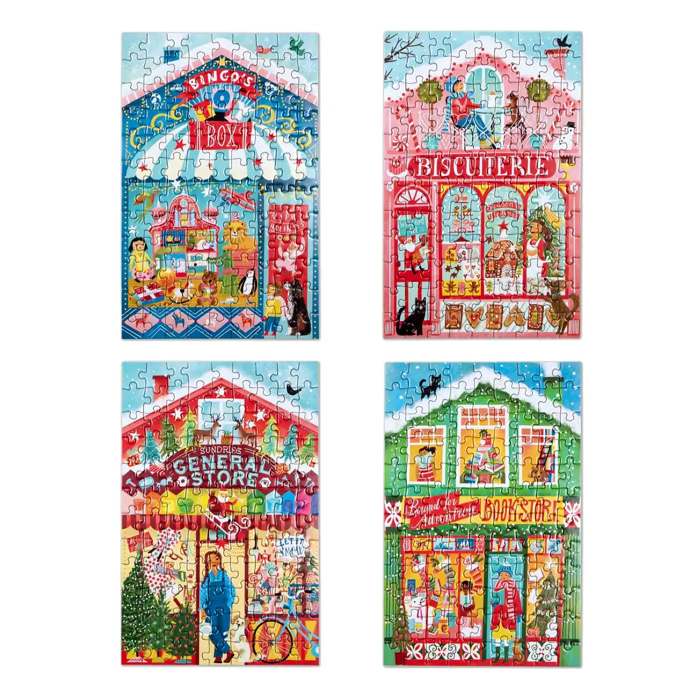 eeBoo 100 Piece Puzzle Christmas Market