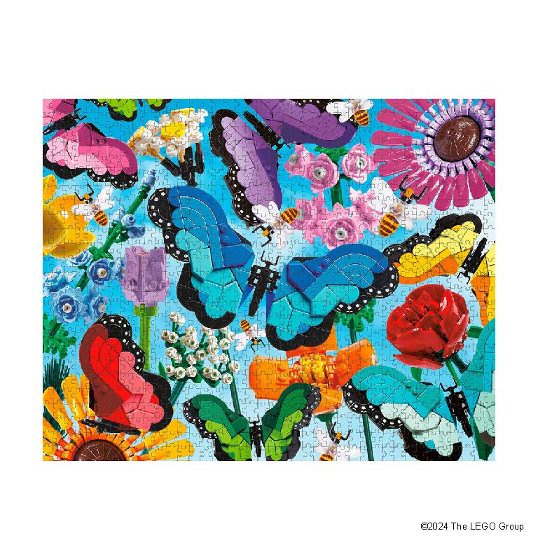 LEGO Butterflies and Blooms 1000 Piece Puzzle