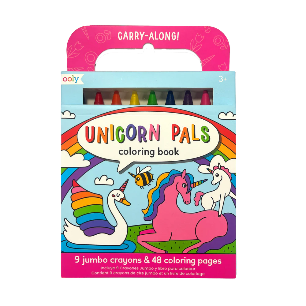 Ooly Carry-Along Coloring Book - Unicorn Pals