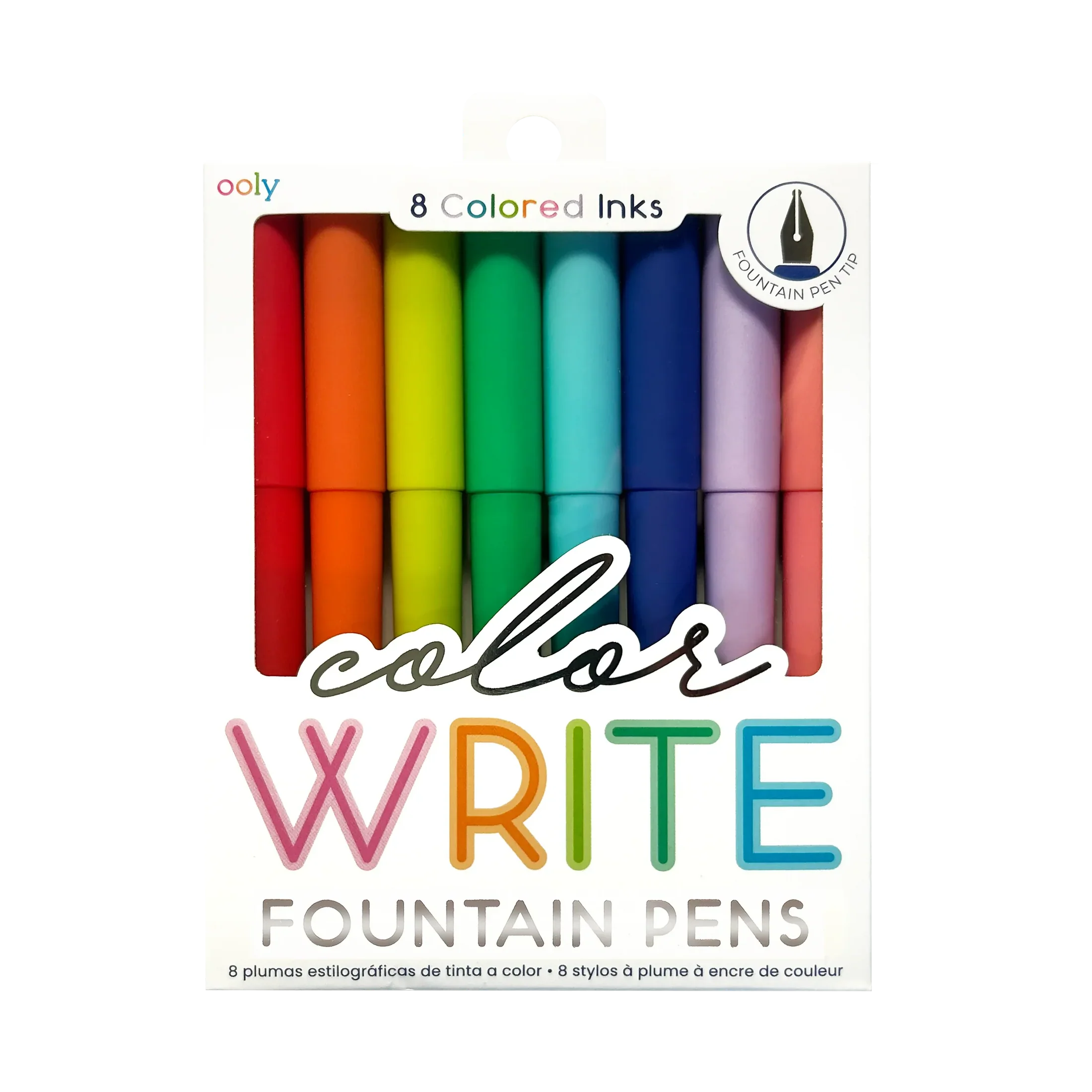 Ooly Color Write Fountain Pens - Set of 8