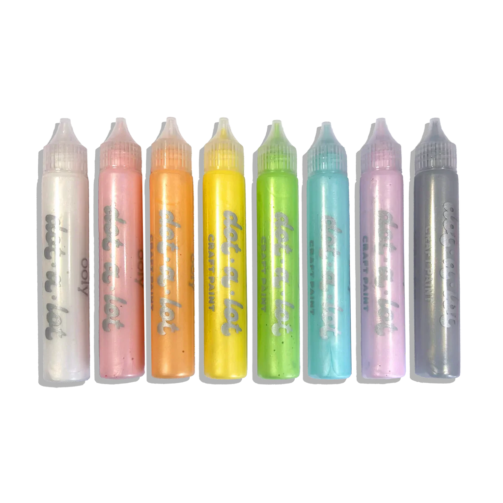 Ooly Dot-A-Lot: Dimensional Craft Paint - Pearlescent (Set of 8)
