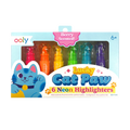 Ooly Lucky Cat Paw: Neon Highlighters - Berry Scent (Set of 6)