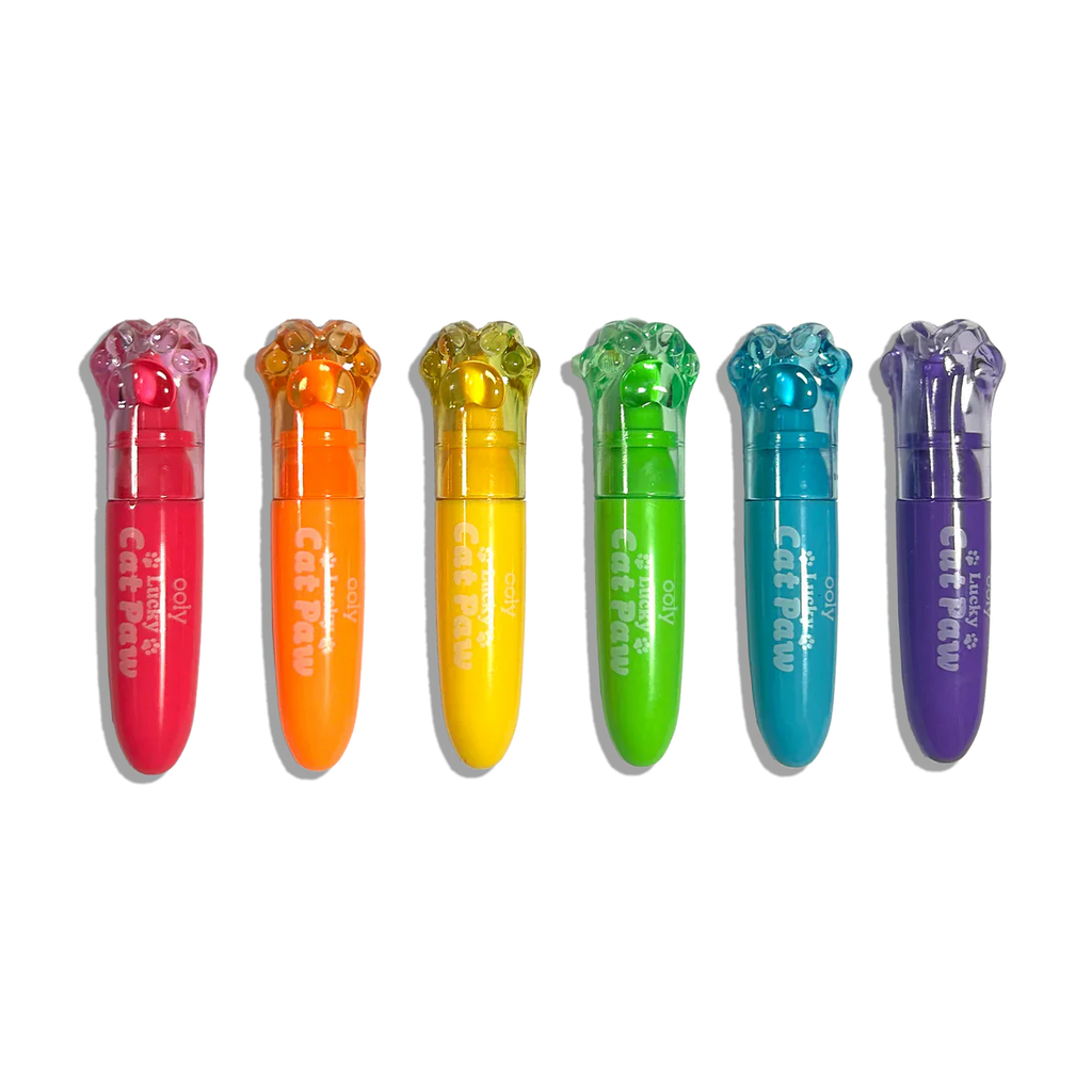 Ooly Lucky Cat Paw: Neon Highlighters - Berry Scent (Set of 6)