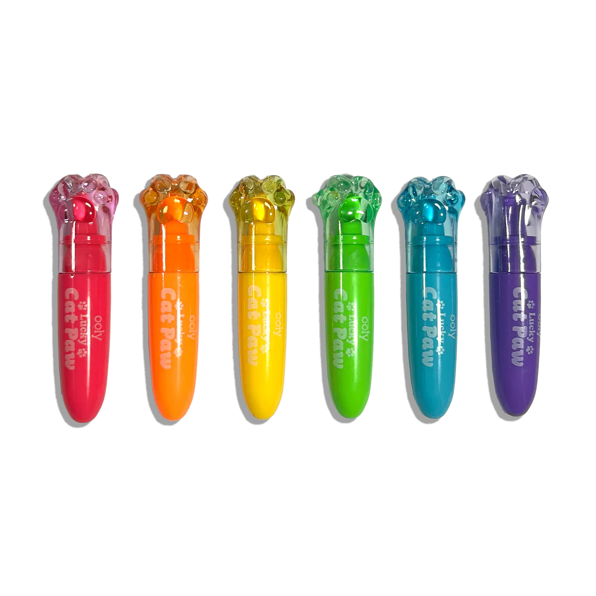 Ooly Lucky Cat Paw: Neon Highlighters - Berry Scent (Set of 6)