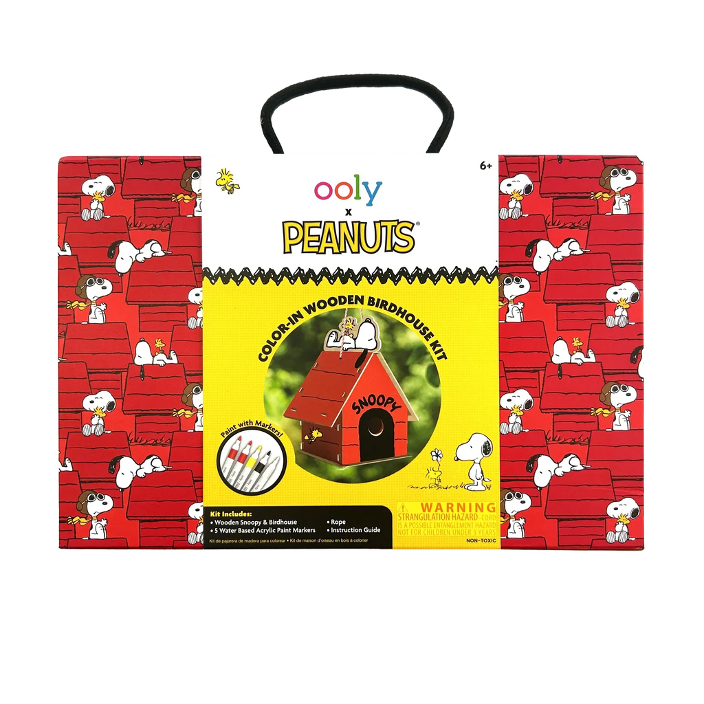 Ooly® x Peanuts®: Color-in' Wooden Birdhouse Kit