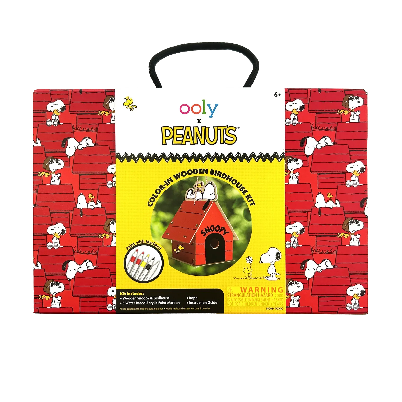 Ooly® x Peanuts®: Color-in' Wooden Birdhouse Kit