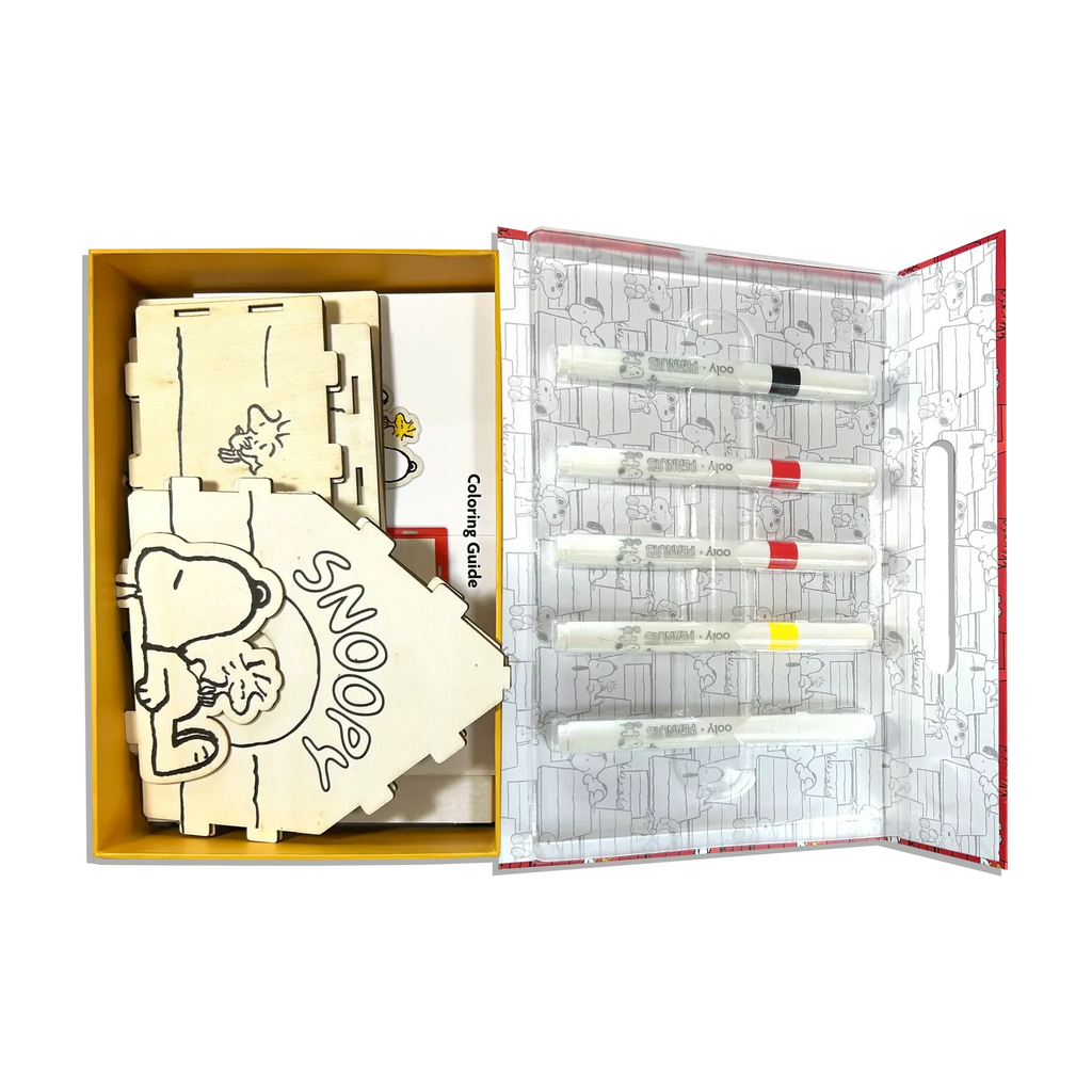 Ooly® x Peanuts®: Color-in' Wooden Birdhouse Kit