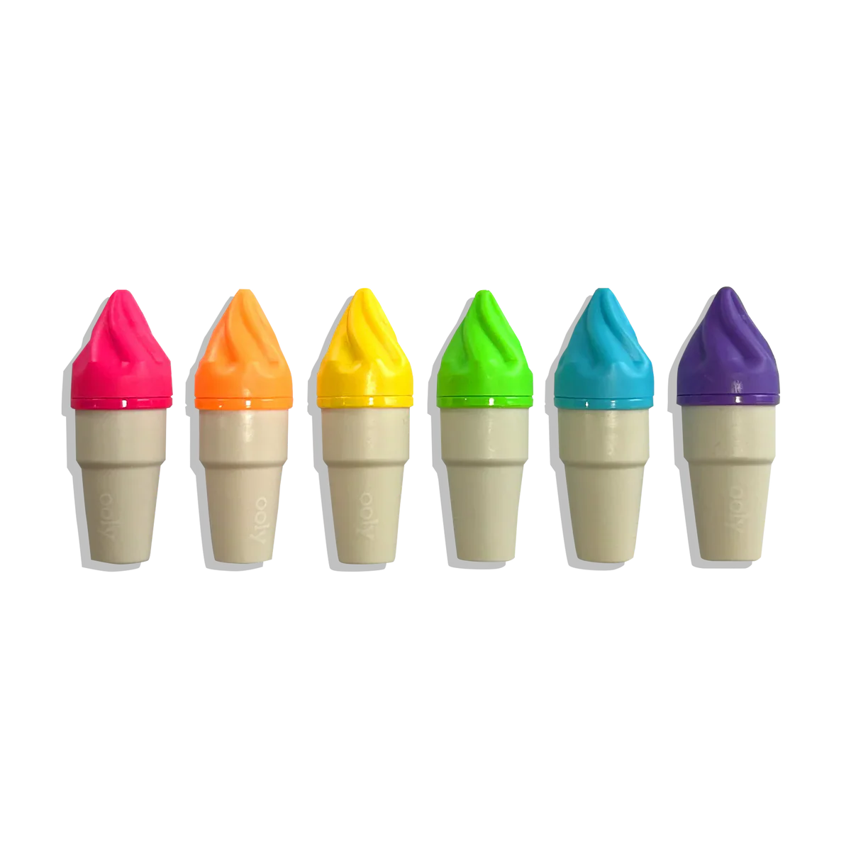 Ooly Sweet Scoops: Neon Highlighters - Strawberry Scent (Set of 6)