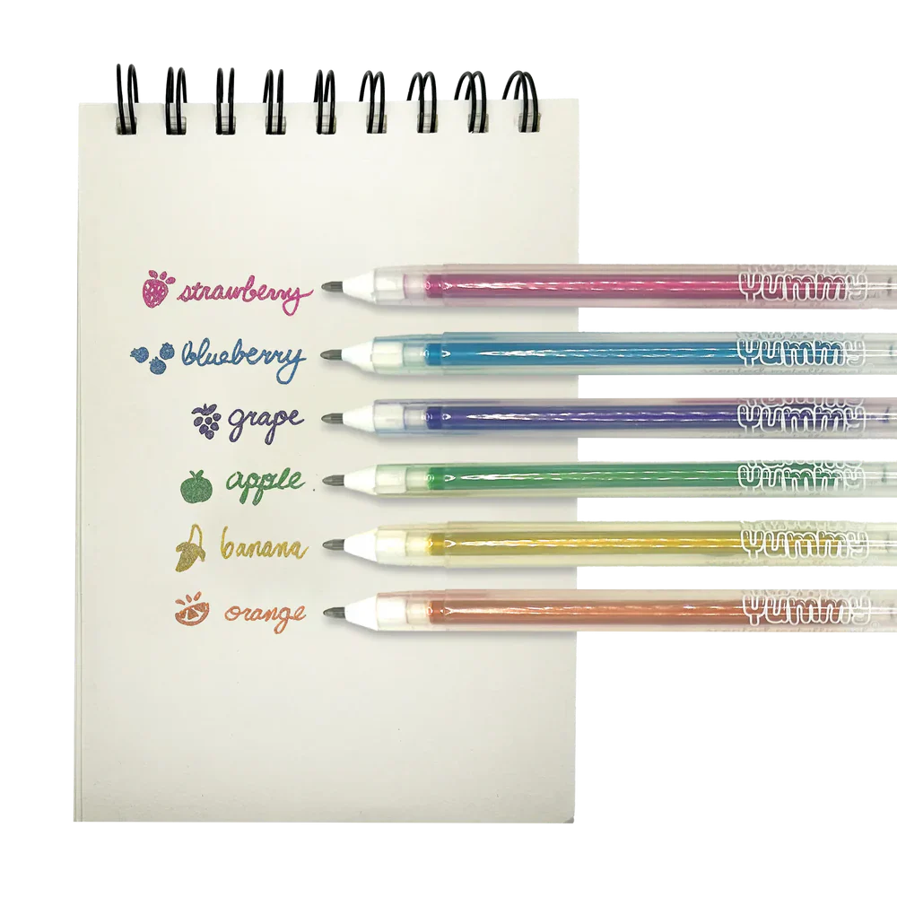 Ooly Yummy Yummy: Scented Metallic Gel Pens (Set of 6)