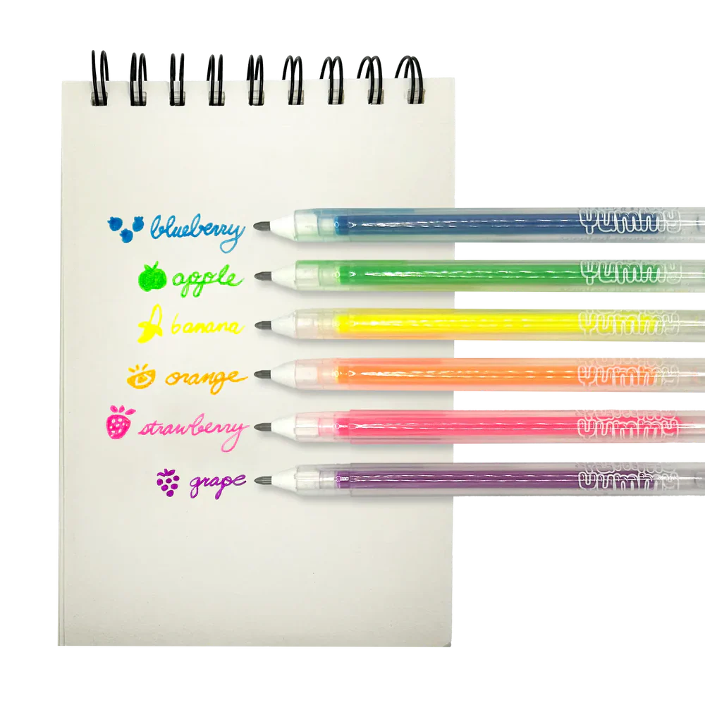 Ooly Yummy Yummy Scented Gel Pens - Neon - Set of 6