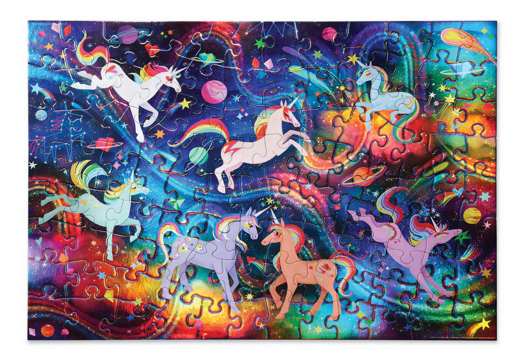Crocodile Creek 100 Piece Holographic Puzzle: Unicorn Galaxy