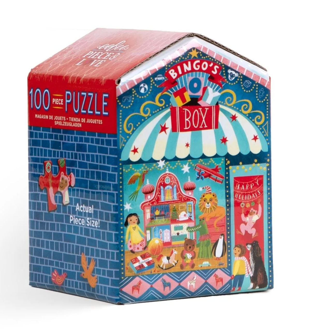 eeBoo 100 Piece Puzzle Christmas Market