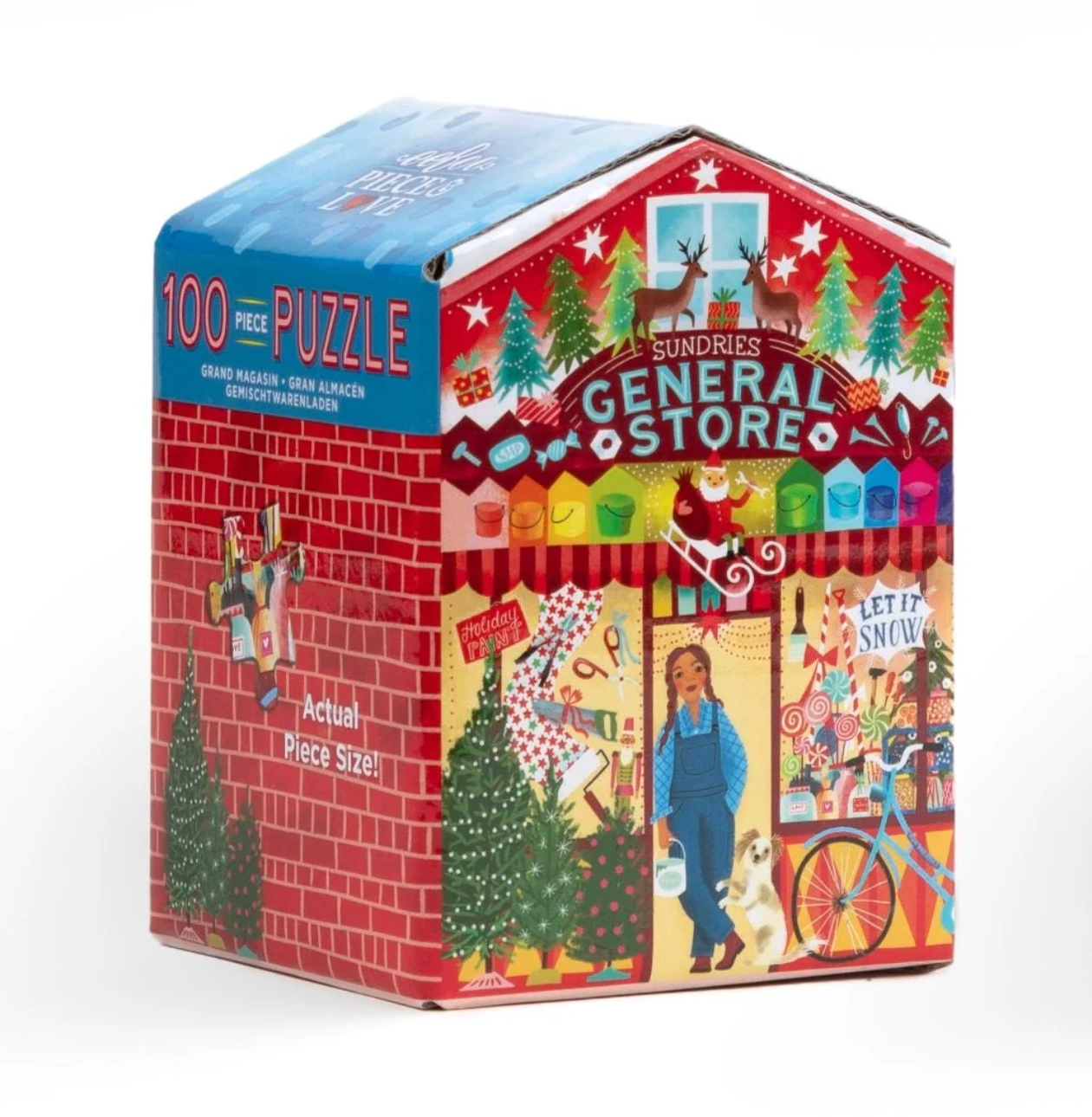 eeBoo 100 Piece Puzzle Christmas Market