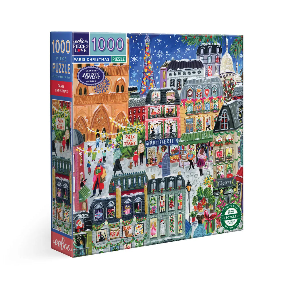 eeBoo 1000 Piece Puzzle Paris Christmas