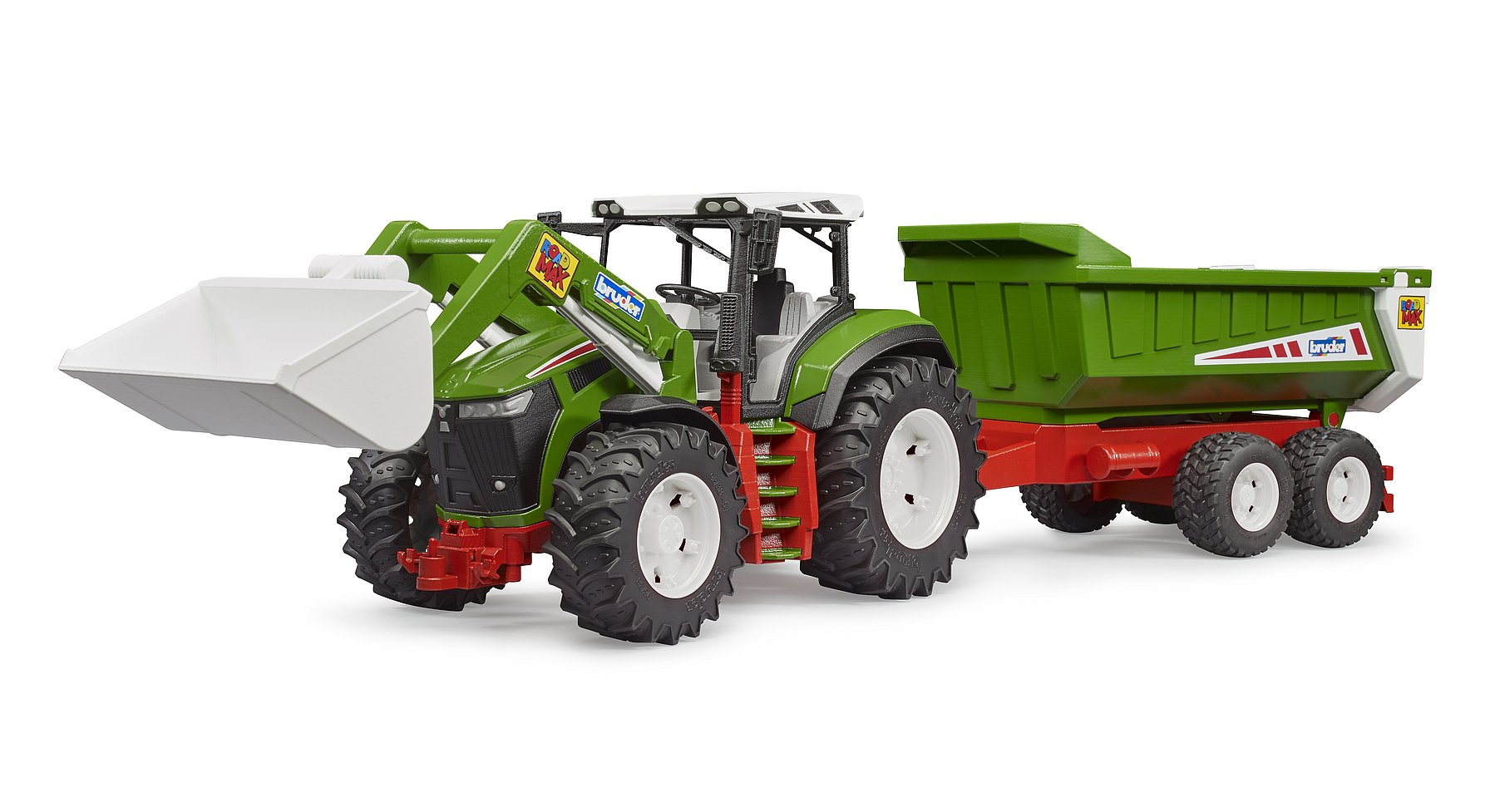 Bruder® Roadmax Tractor with Front Loader and Rear Tipper