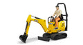 Bruder® JCB Micro Excavator 8010 with Construction Worker