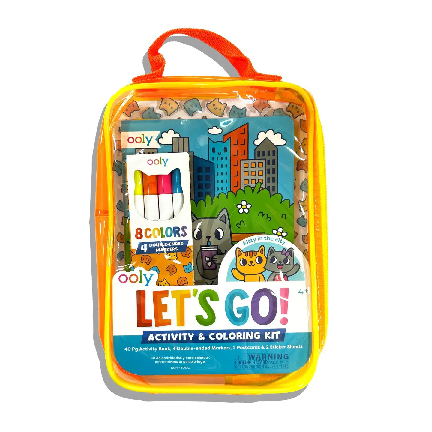 Ooly Let's Go!: Activity & Coloring Kit - Kitty In The City